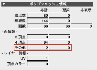 ポリゴンメッシュ情報